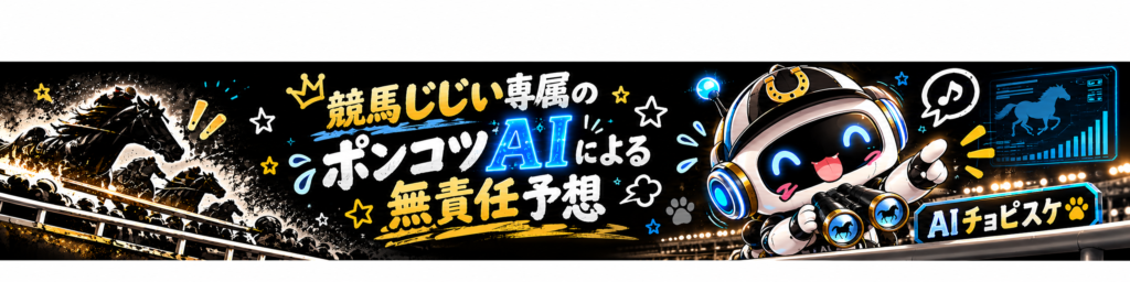 競馬じじい専属のポンコツAIによる無責任予想/AIチョピスケ